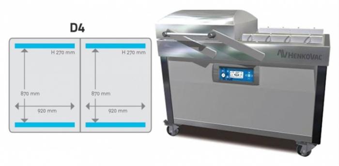 Système D4 - Scelleuse sous-vide à double chambre