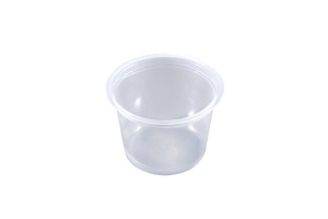 Ceci est un bol qui est faite d'un matériau APET. Il est utilisé pour les aliments froids et des collations.