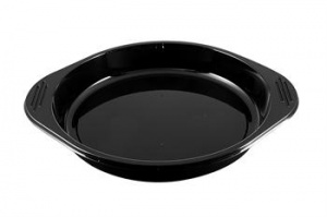 A Circular CPET Tray with handles.