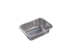 This is a tray which is made with APET material. It is commonly used for cold foods and snacks.