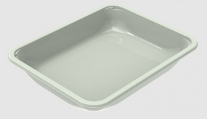 This shows the new Evolve line of trays for prepared meals.