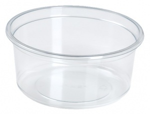 This is an APET bowl made for cold foods and snacks.