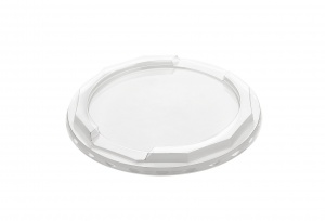 This is a lid made of APET material used to cover many different trays.