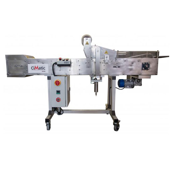 Automatic tray sealer for 20+ food trays per minute. Seal CPET oven safe plastic food containers