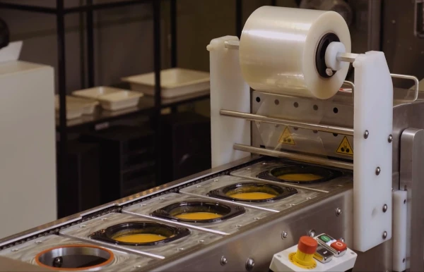 Our tray sealers can package food very quickly.